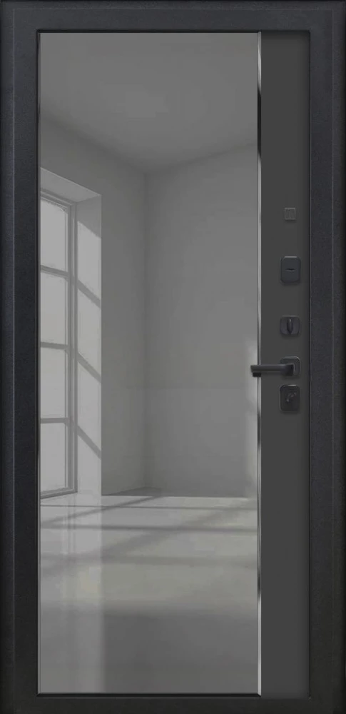 Входная дверь ДвериПРО Модель L-46 ФЛЗ-618 черный кварц DPRO220914 внутренняя сторона